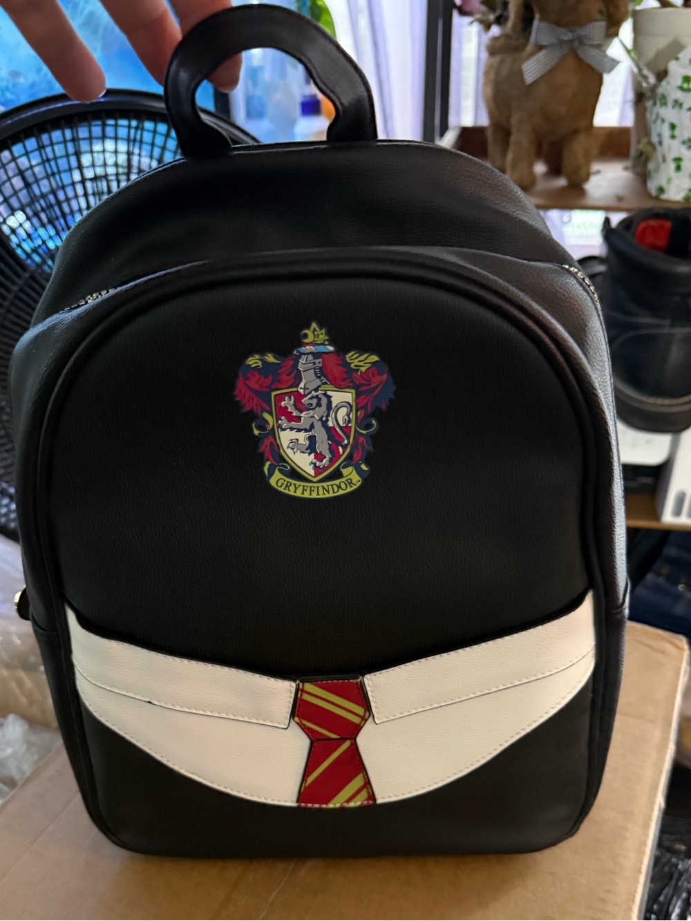 Harry Potter Black Mini Backpack with Red Tie Accent